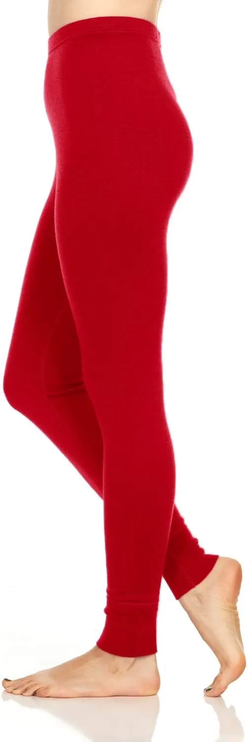 100% Merino Wool Women's Base Layer Bottoms - Thermal Underwear - No Itch Renewable Fabric