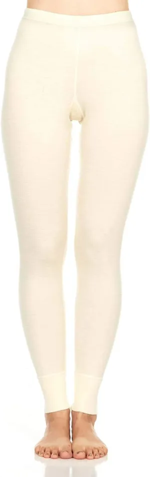 100% Merino Wool Women's Base Layer Bottoms - Thermal Underwear - No Itch Renewable Fabric