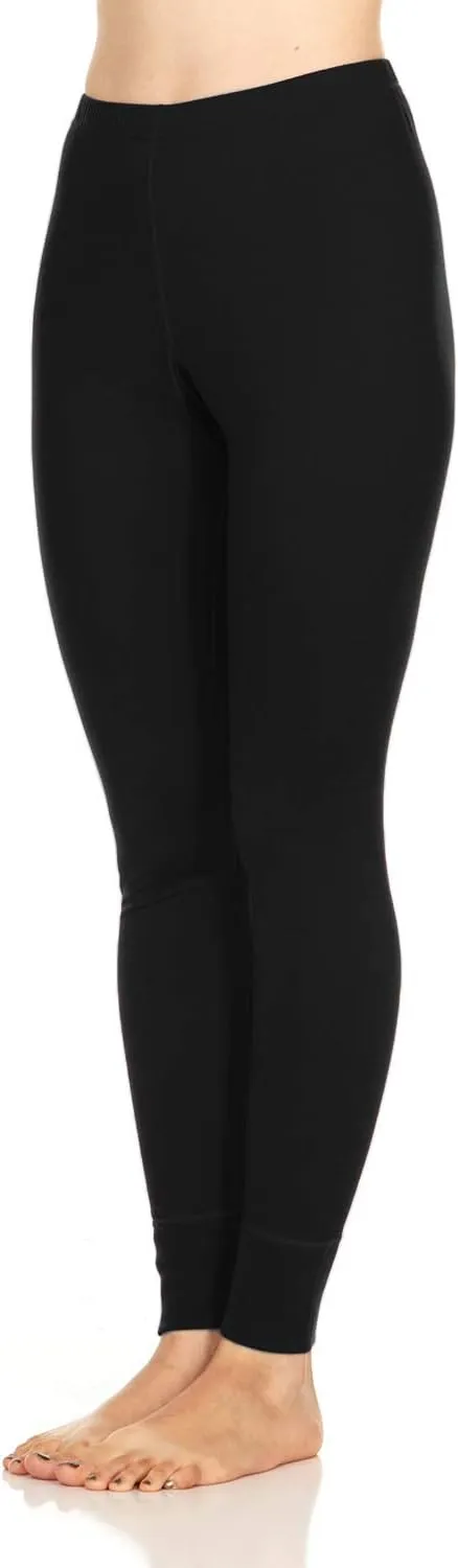 100% Merino Wool Women's Base Layer Bottoms - Thermal Underwear - No Itch Renewable Fabric