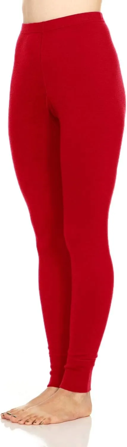 100% Merino Wool Women's Base Layer Bottoms - Thermal Underwear - No Itch Renewable Fabric