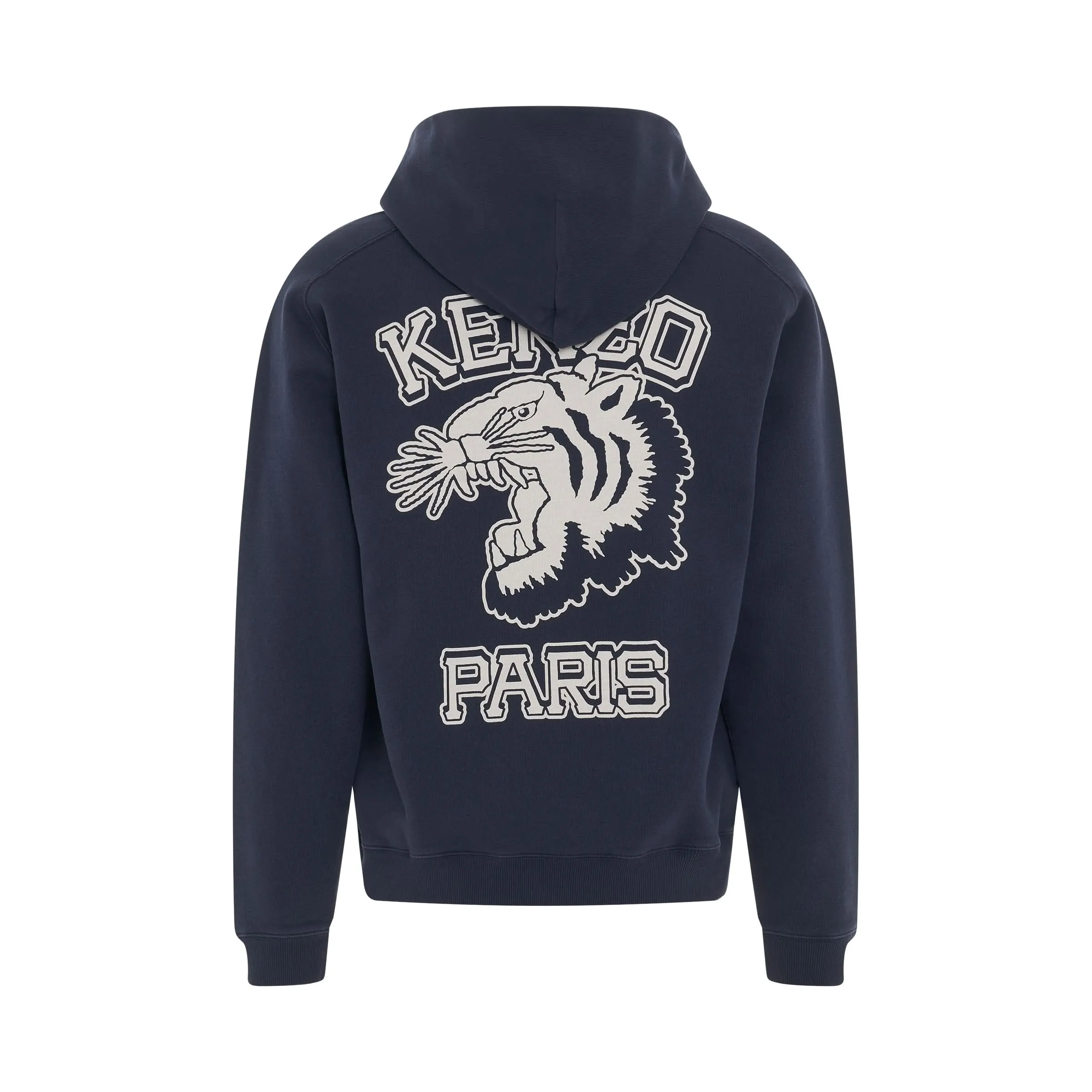 1970 Graphic Print Hoodie in Midnight Blue