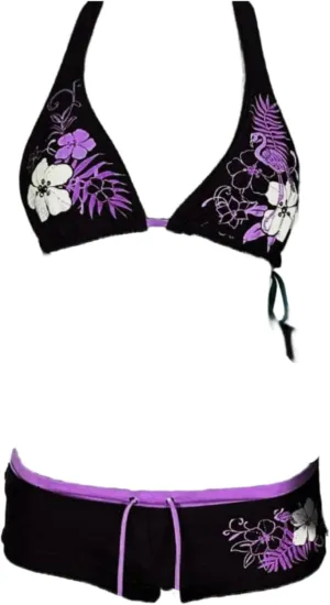 2 Piece Y2k Halter Bikini Shorts Sets Women 2000s Vintage Summer Set Sexy Beach Swimsuit Going Out Outfits