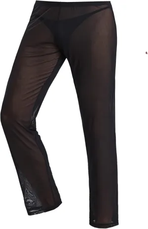 52hertz Men's Mesh See Through Pajama Pants Stretchy Nightwear Sleep Bottoms Lounge Pants