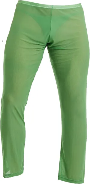 52hertz Men's Mesh See Through Pajama Pants Stretchy Nightwear Sleep Bottoms Lounge Pants