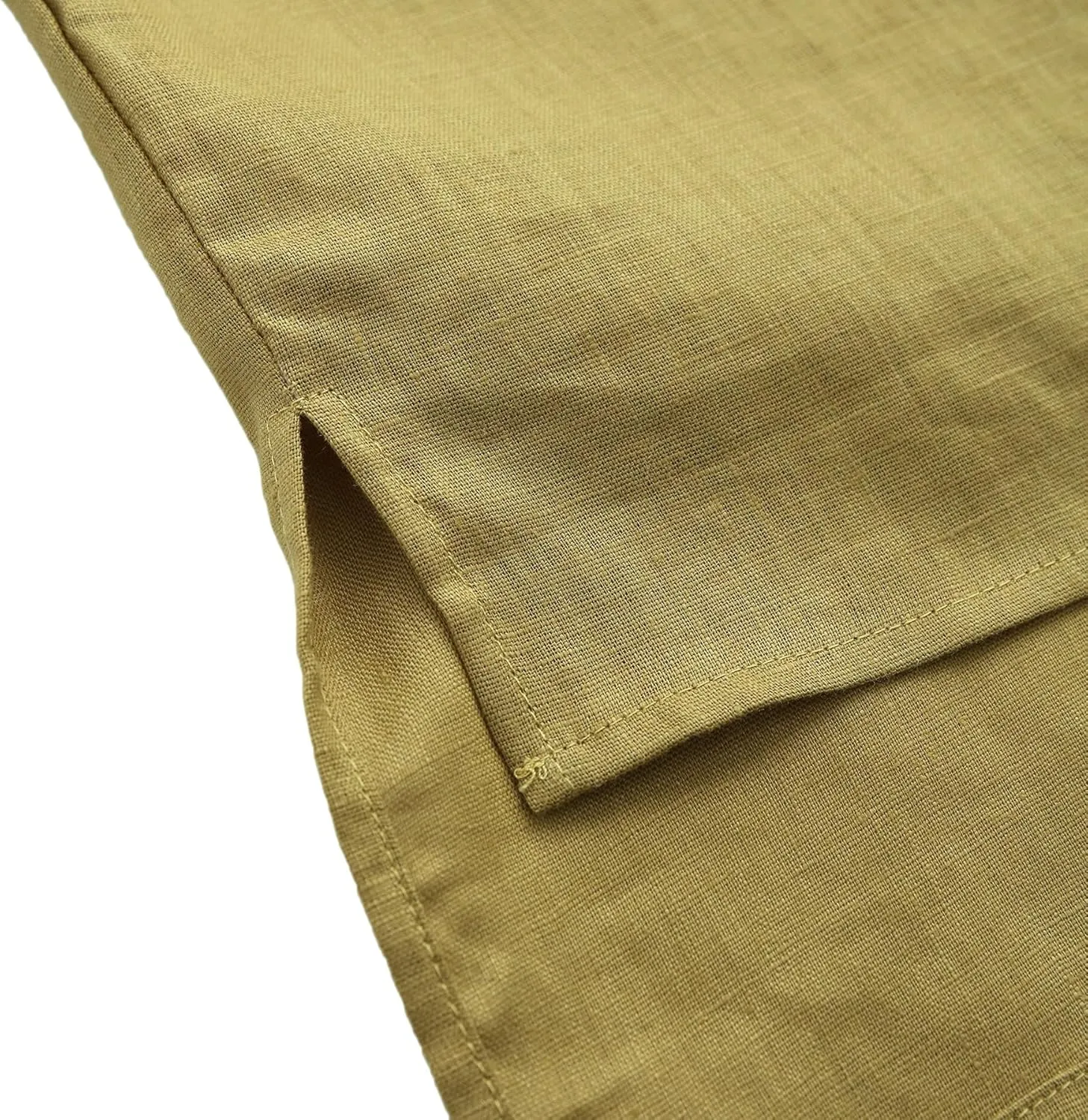 Amazhiyu Womens 100% Linen Tops Crewneck Short Sleeve Blouses Casual Summer