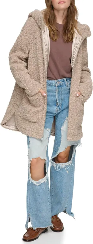 Andrew Marc Women's Seneca Faux Fur Teddy Coat