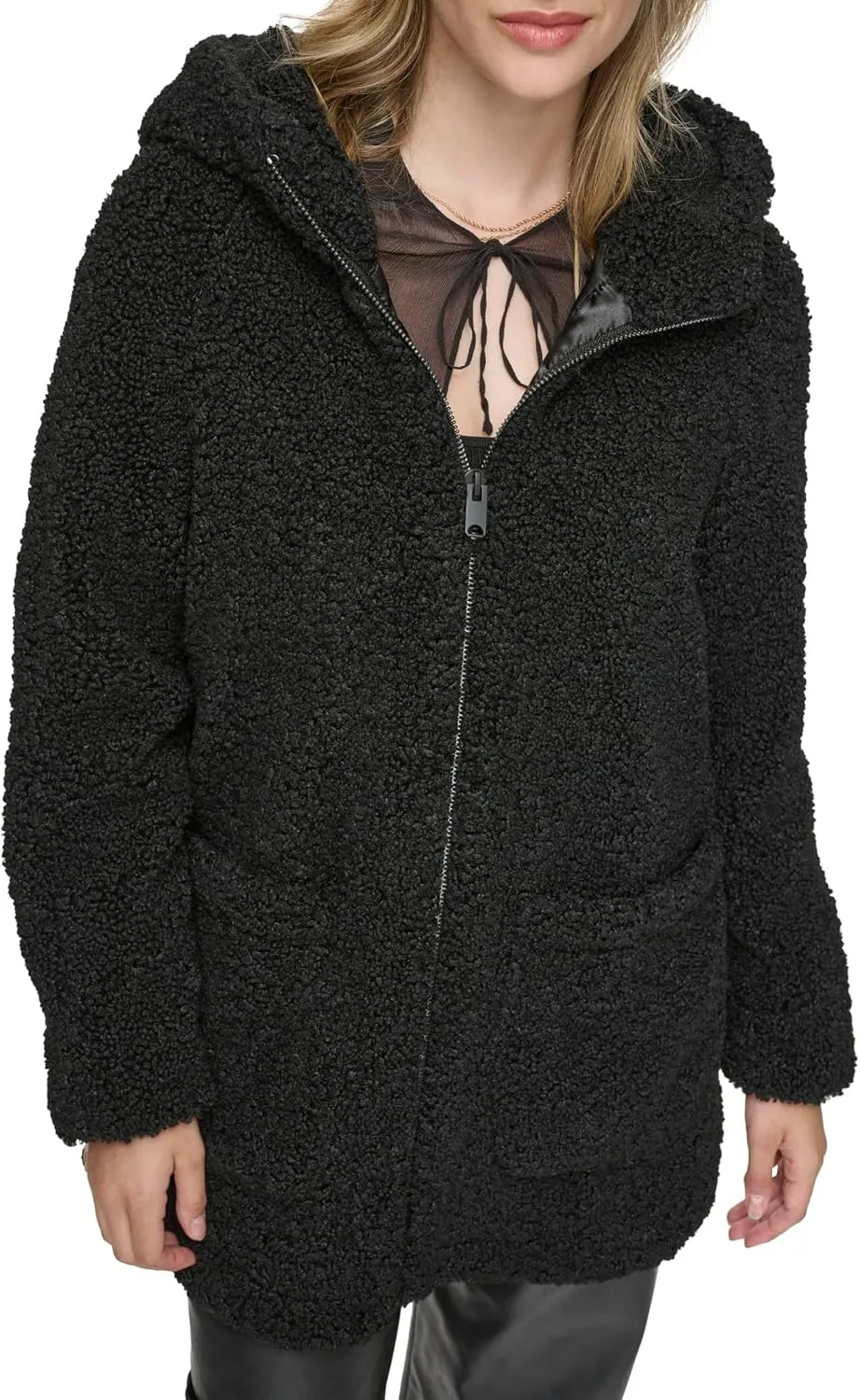 Andrew Marc Women's Seneca Faux Fur Teddy Coat
