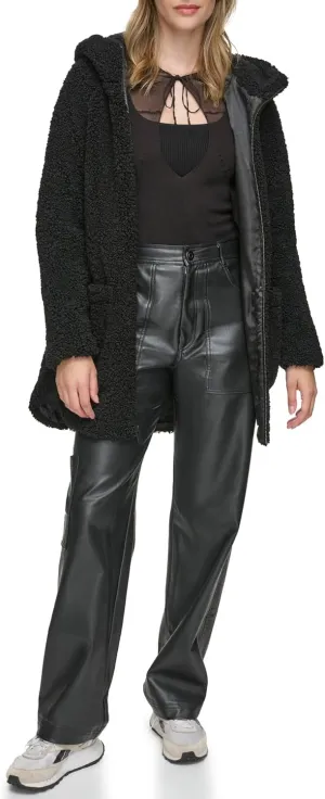 Andrew Marc Women's Seneca Faux Fur Teddy Coat