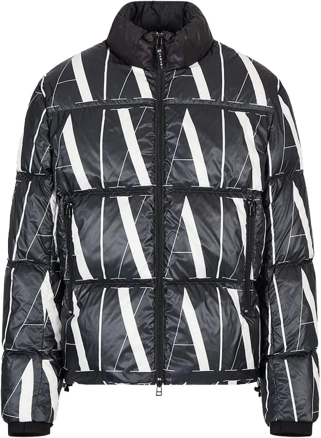 Armani Exchange Men's Allover Icon Logo Down Puffer Jacket