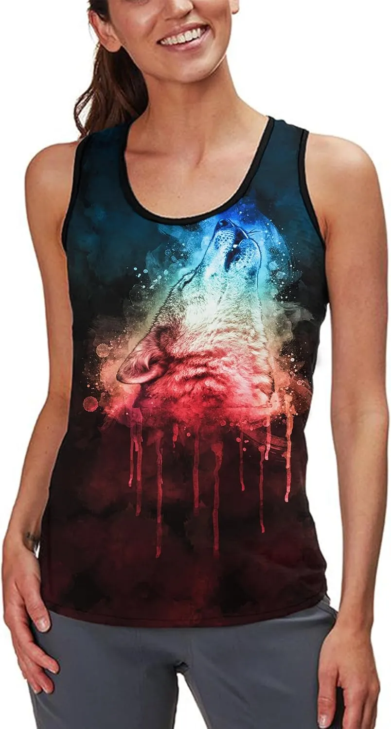 Asylvain 3D Tank Tops for Men Women Cool Design Graphic Sleeveless Shirts Summer Tops