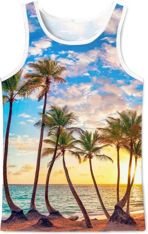 Asylvain 3D Tank Tops for Men Women Cool Design Graphic Sleeveless Shirts Summer Tops