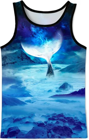 Asylvain 3D Tank Tops for Men Women Cool Design Graphic Sleeveless Shirts Summer Tops