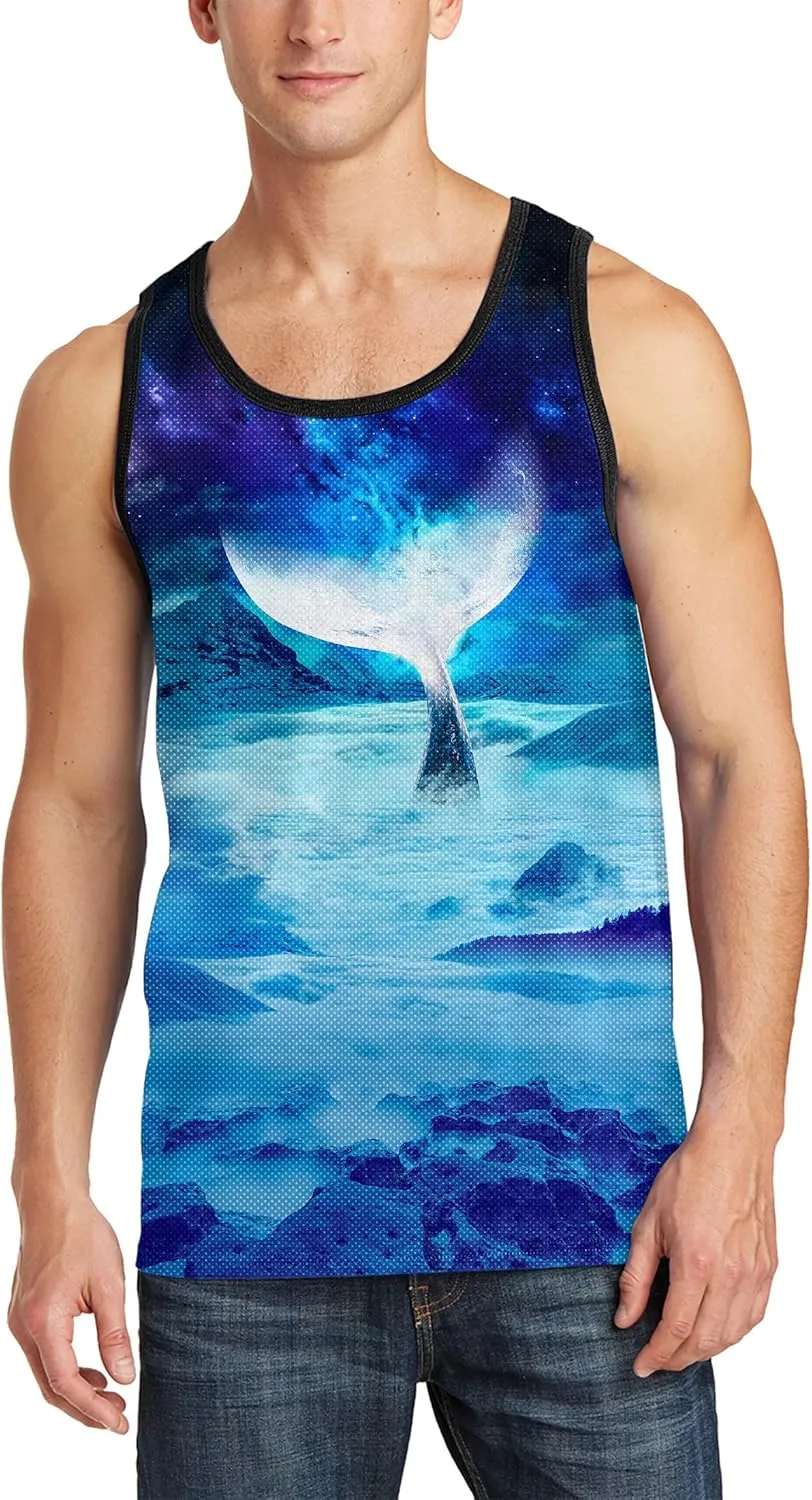 Asylvain 3D Tank Tops for Men Women Cool Design Graphic Sleeveless Shirts Summer Tops