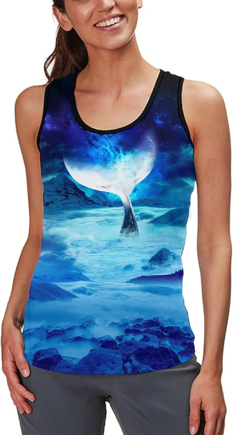 Asylvain 3D Tank Tops for Men Women Cool Design Graphic Sleeveless Shirts Summer Tops
