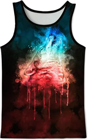 Asylvain 3D Tank Tops for Men Women Cool Design Graphic Sleeveless Shirts Summer Tops