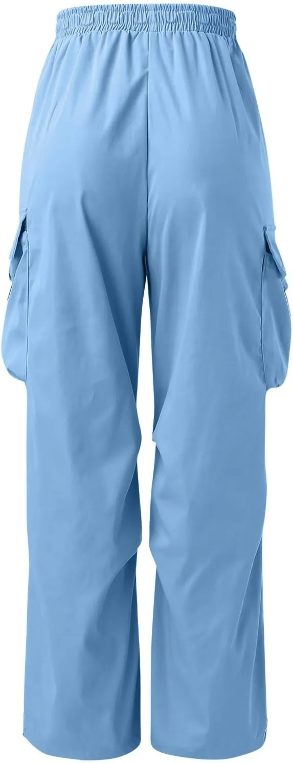 Cargo Pant for Men Casual Work Pant Drawstring Elastic Waist Cotton Stretch Sweatpants with Pockets