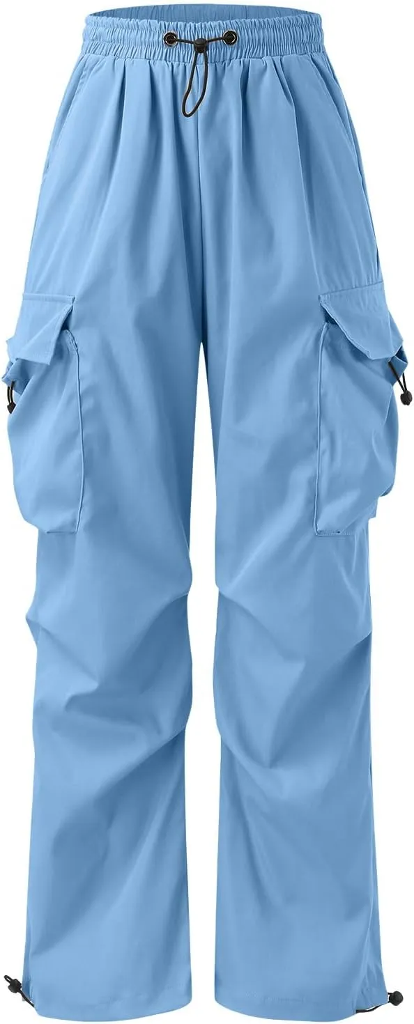 Cargo Pant for Men Casual Work Pant Drawstring Elastic Waist Cotton Stretch Sweatpants with Pockets