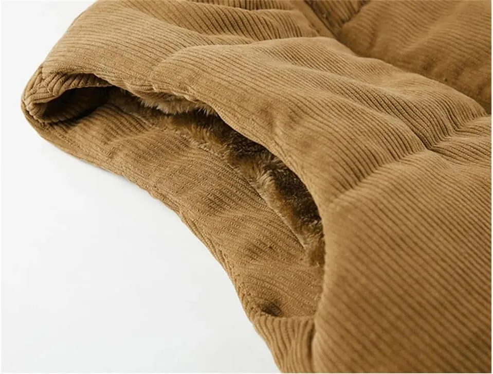 DBFBDTU Male Winter Vest Cotton-Padded Vests Coats Men Sleeveless Vest Jackets Warm Waistcoats