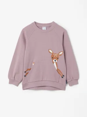 Deer Print Kids Sweatshirt