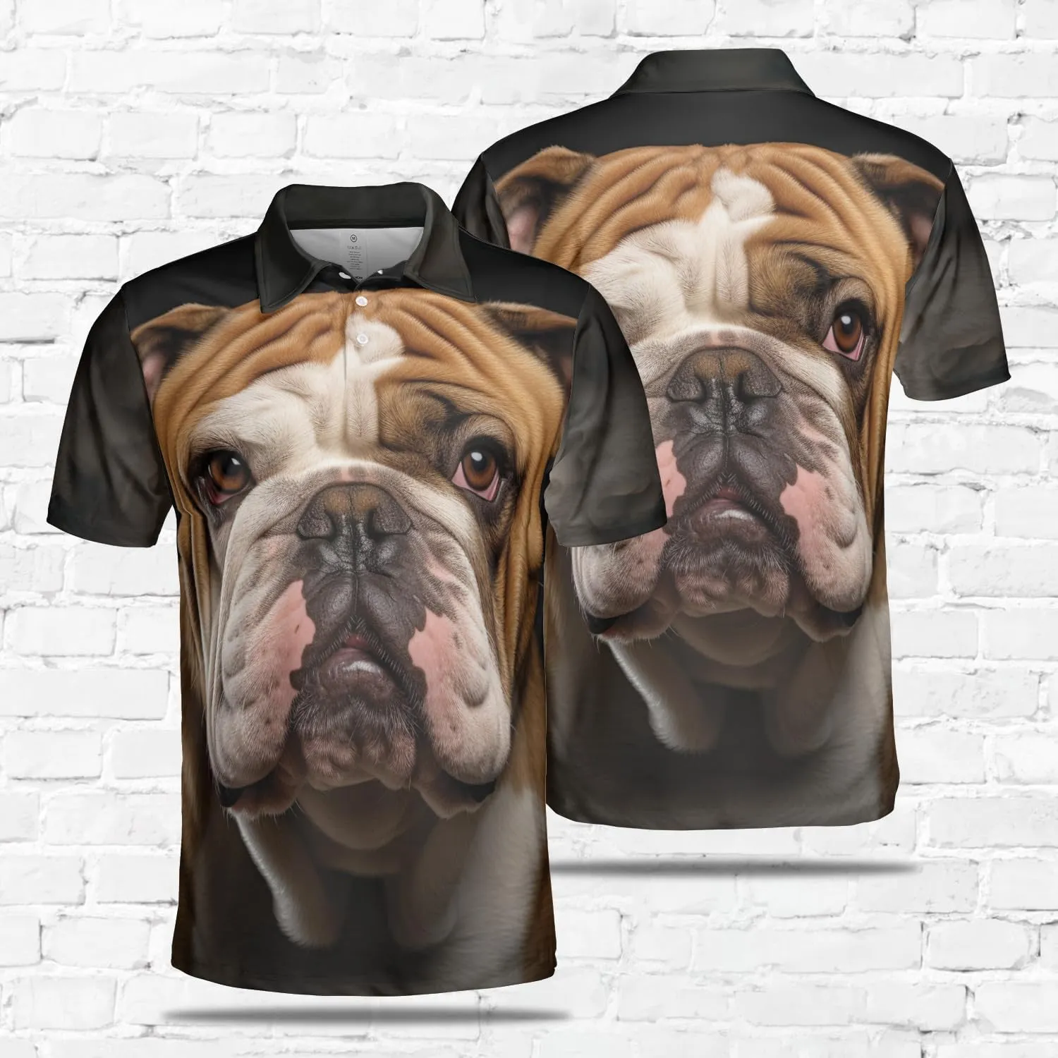 Dog Face Polo Shirts for Men - Dog Breed Mens Quick Dry Short Sleeve Polo Shirts Series 19
