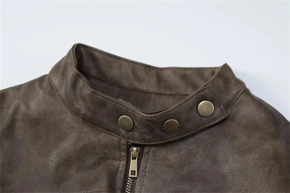 Dvbfufv Women Fashion Slim Long Sleeve Zipper Short Leather Coat Women Casual Street Daily Jacket Women Clothing
