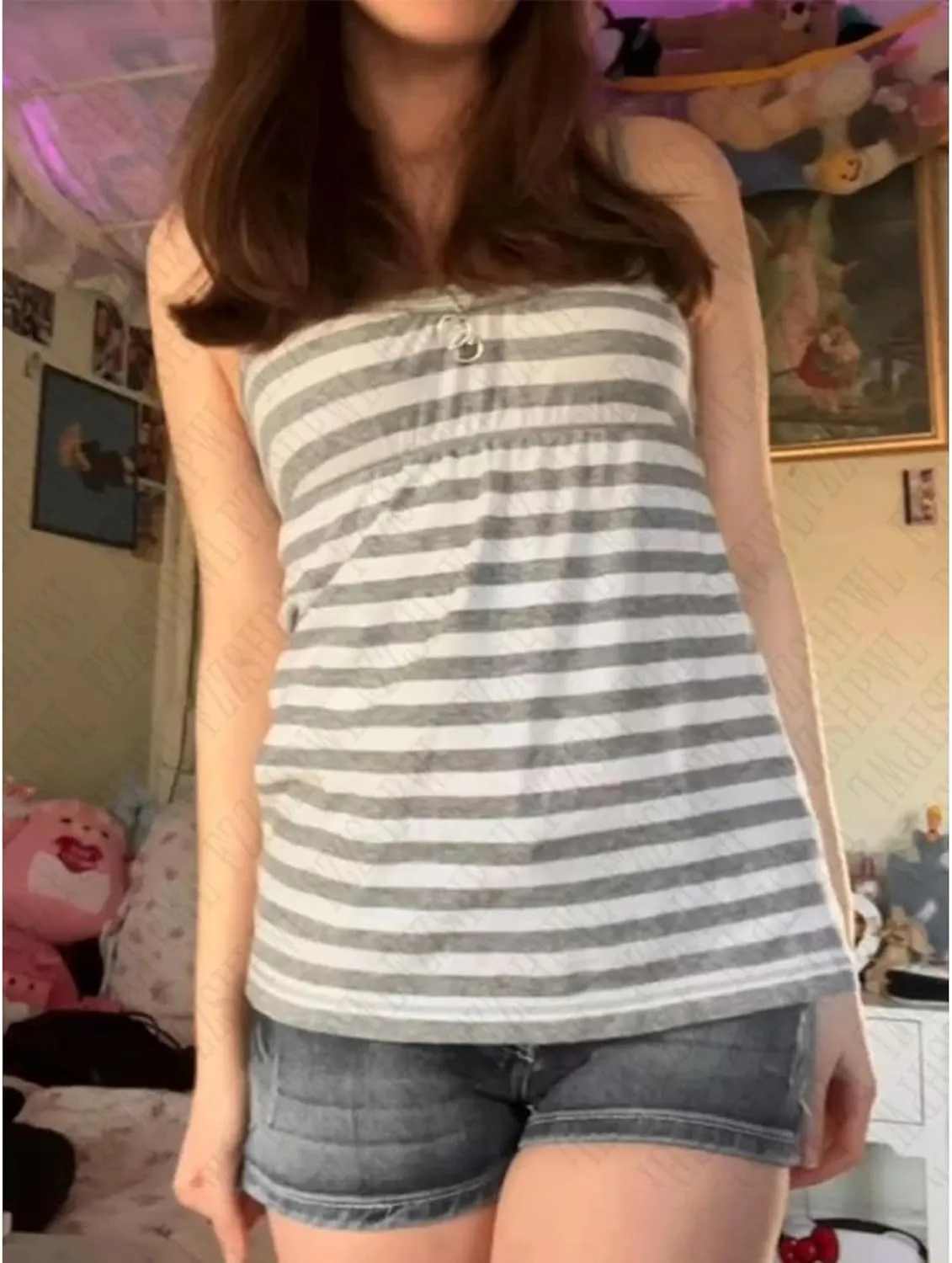 Emo Coquette Cropped Top Grunge 2000s Spaghetti Strap Tops Streetwear Vintage Camisole Y2k Cheetah Tops
