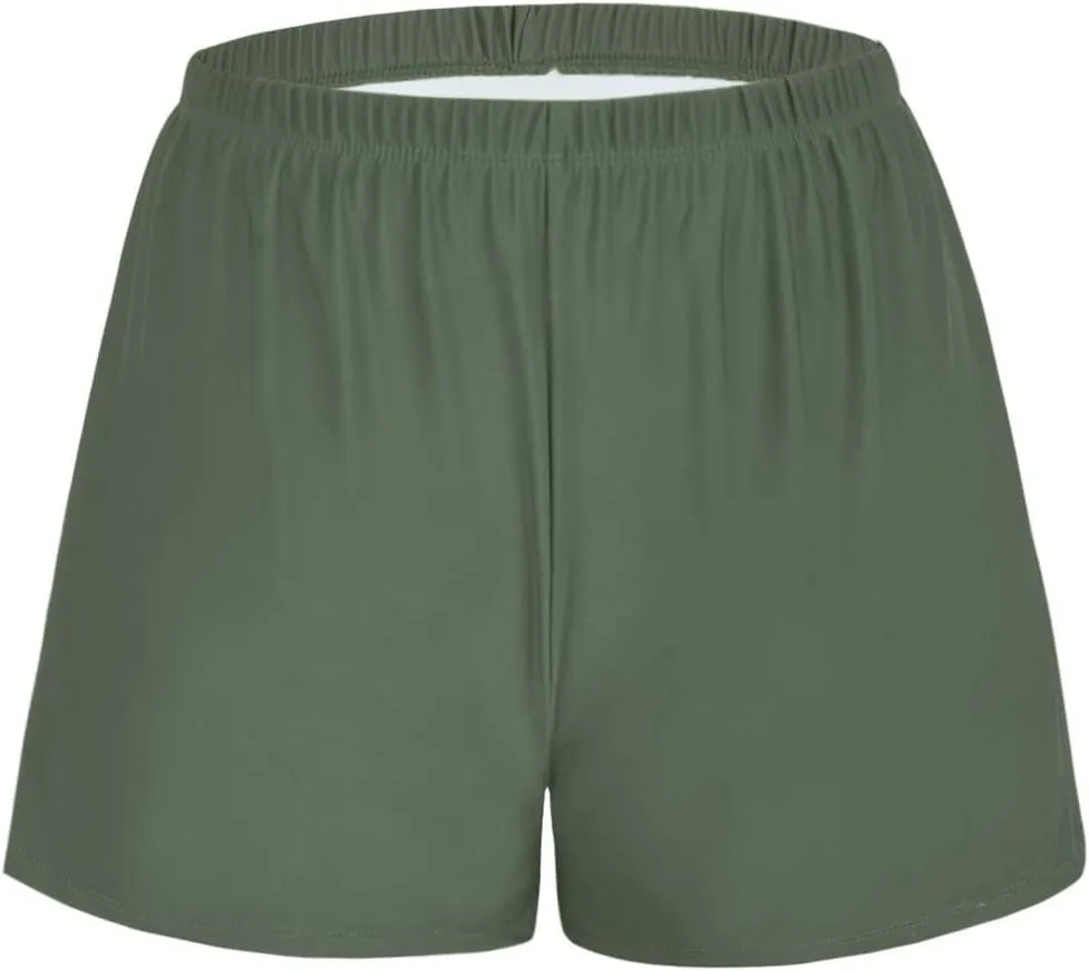 Firpearl Women's Swim Board Shorts UPF 50  Sport Boyleg Swim Trunk Swimsuit Bottoms