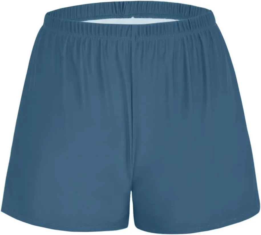 Firpearl Women's Swim Board Shorts UPF 50  Sport Boyleg Swim Trunk Swimsuit Bottoms