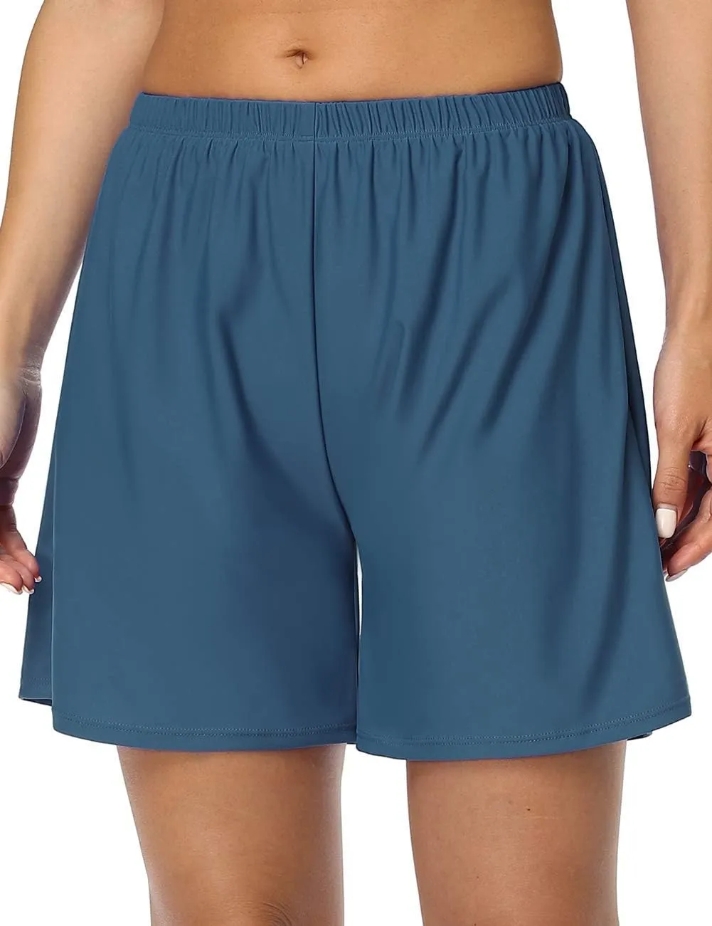 Firpearl Women's Swim Board Shorts UPF 50  Sport Boyleg Swim Trunk Swimsuit Bottoms