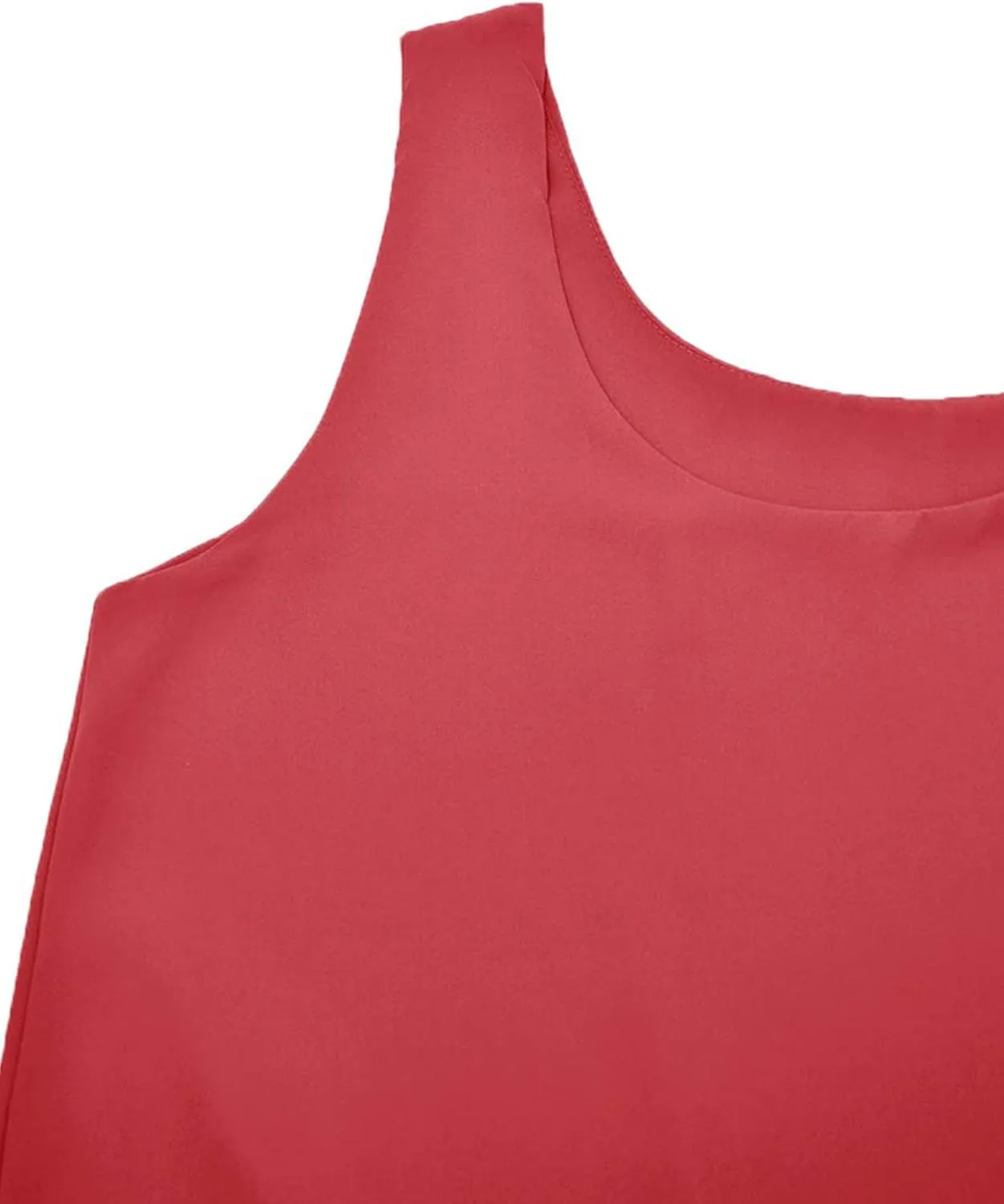 Floral Find Women's Chiffon Layered Tank Tops Summer Sleeveless Round Neck Blouses Shirts
