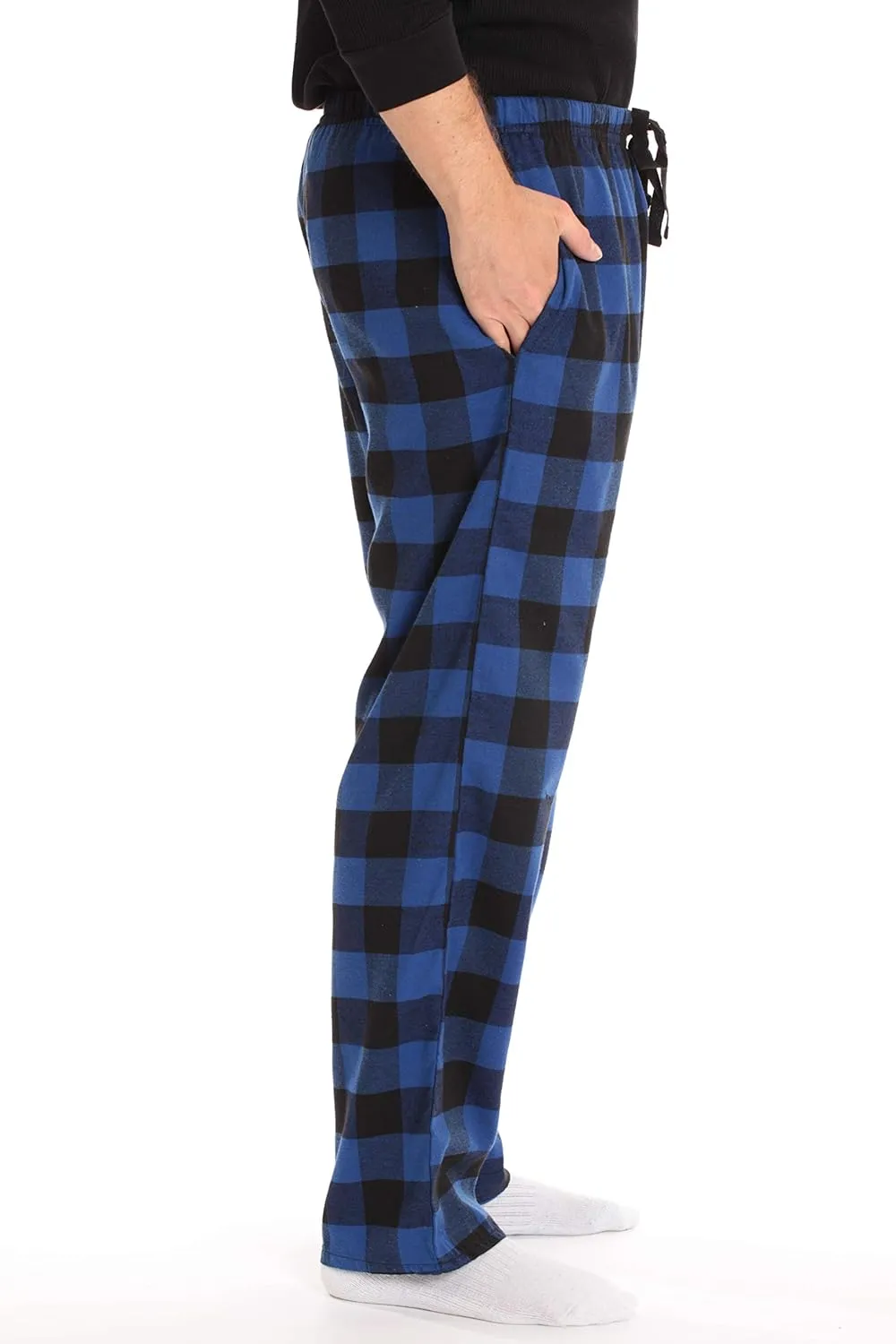 #followme Men's Flannel Pajamas - Plaid Pajama Pants for Men - Lounge & Sleep PJ Bottoms
