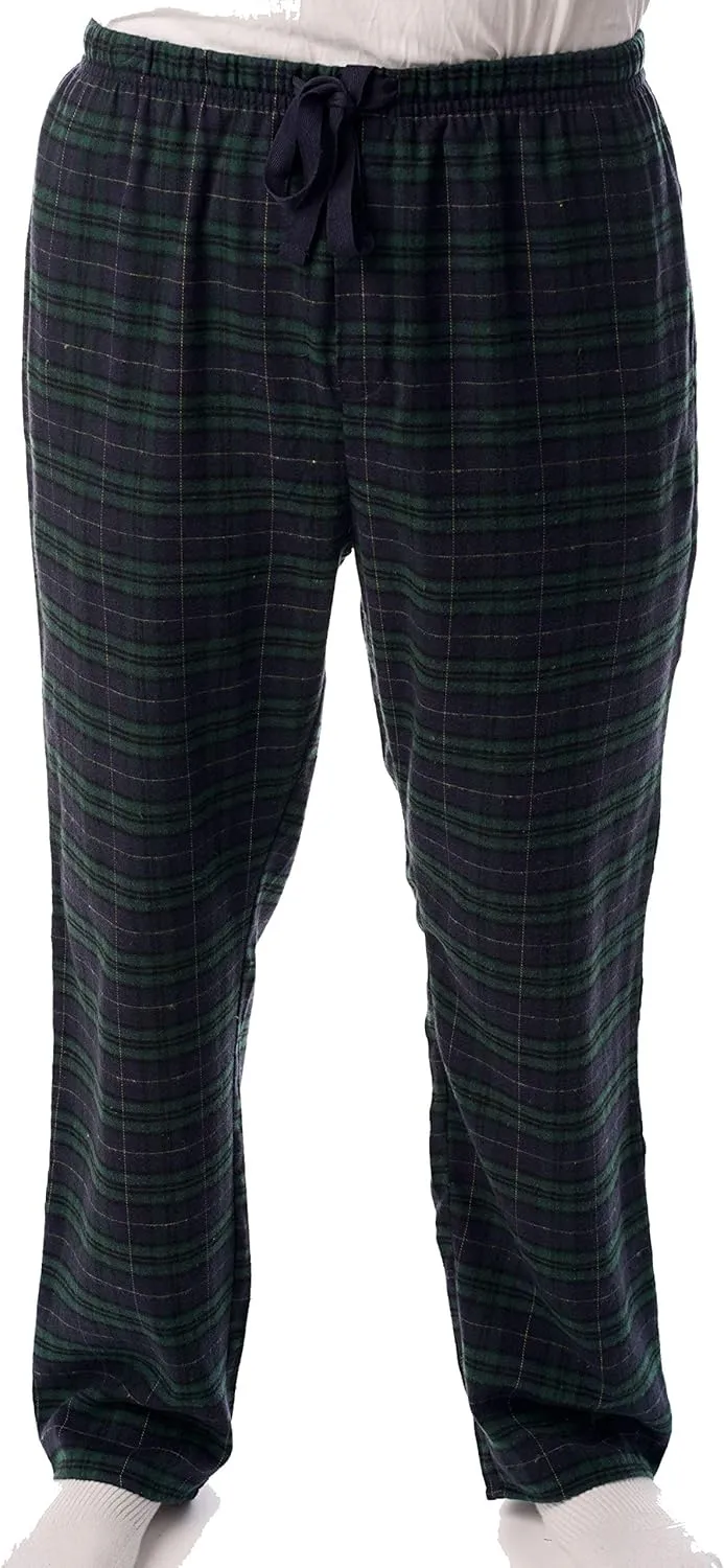 #followme Men's Flannel Pajamas - Plaid Pajama Pants for Men - Lounge & Sleep PJ Bottoms