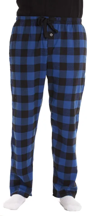 #followme Men's Flannel Pajamas - Plaid Pajama Pants for Men - Lounge & Sleep PJ Bottoms
