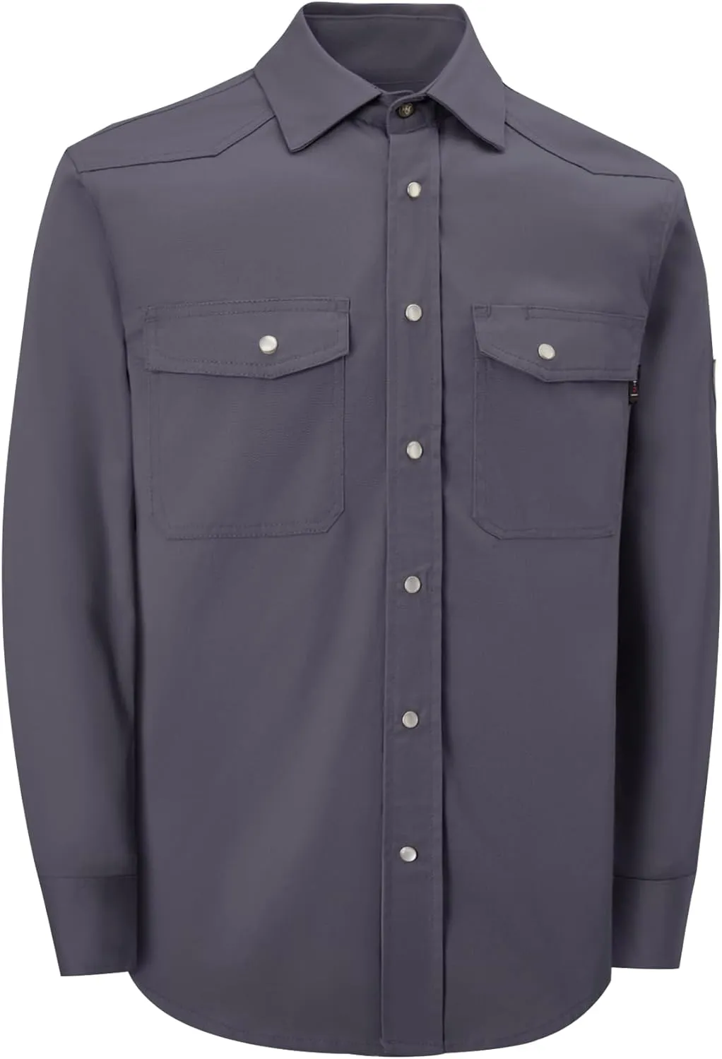 FR Shirts for Men 6.5OZ Welding Shirt Pearl Snap Light Weight Flame Resistant Shirts CAT2/NFPA2112