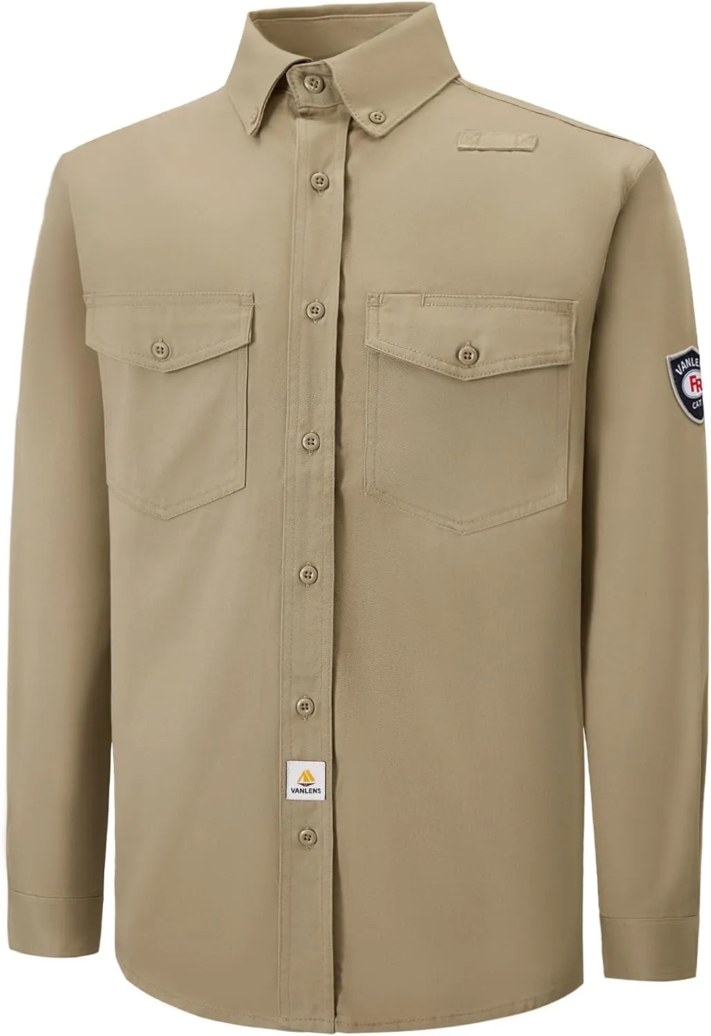 FR Shirts for Men 6.5OZ Welding Shirt Pearl Snap Light Weight Flame Resistant Shirts CAT2/NFPA2112