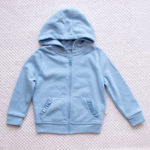 Girls Hoodies - Light Blue with Zipper 18-24m only