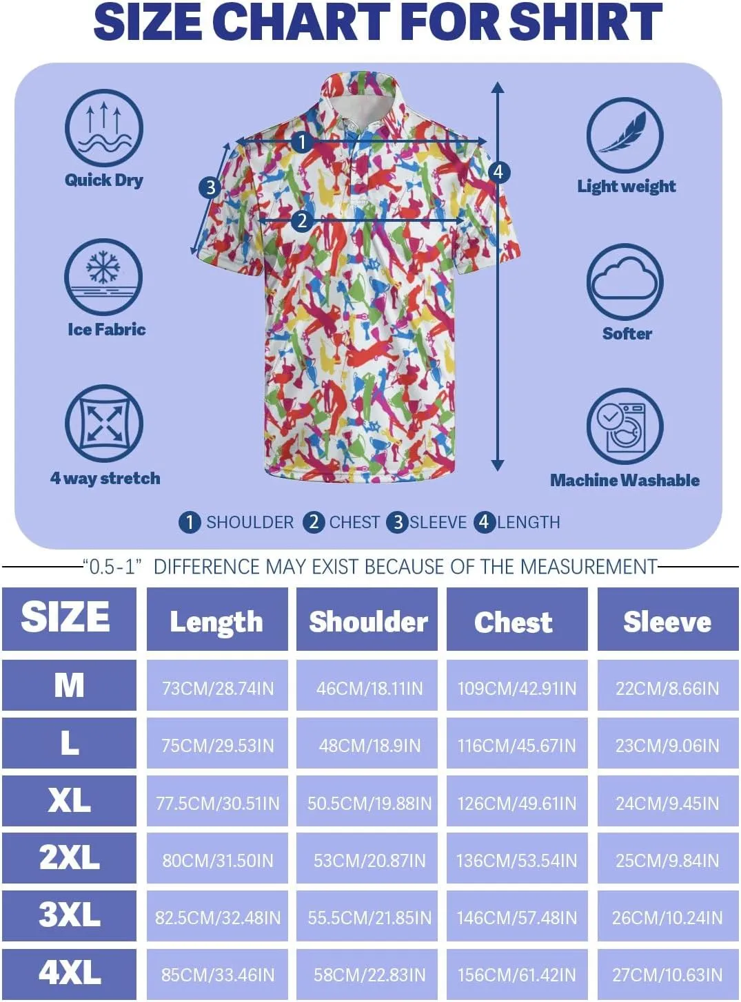 Golf Polo Shirts for Men Moisture Wicking Quick Dry Mens Golf Shirts 4-Way Stretch Funny Polo Short Sleeve