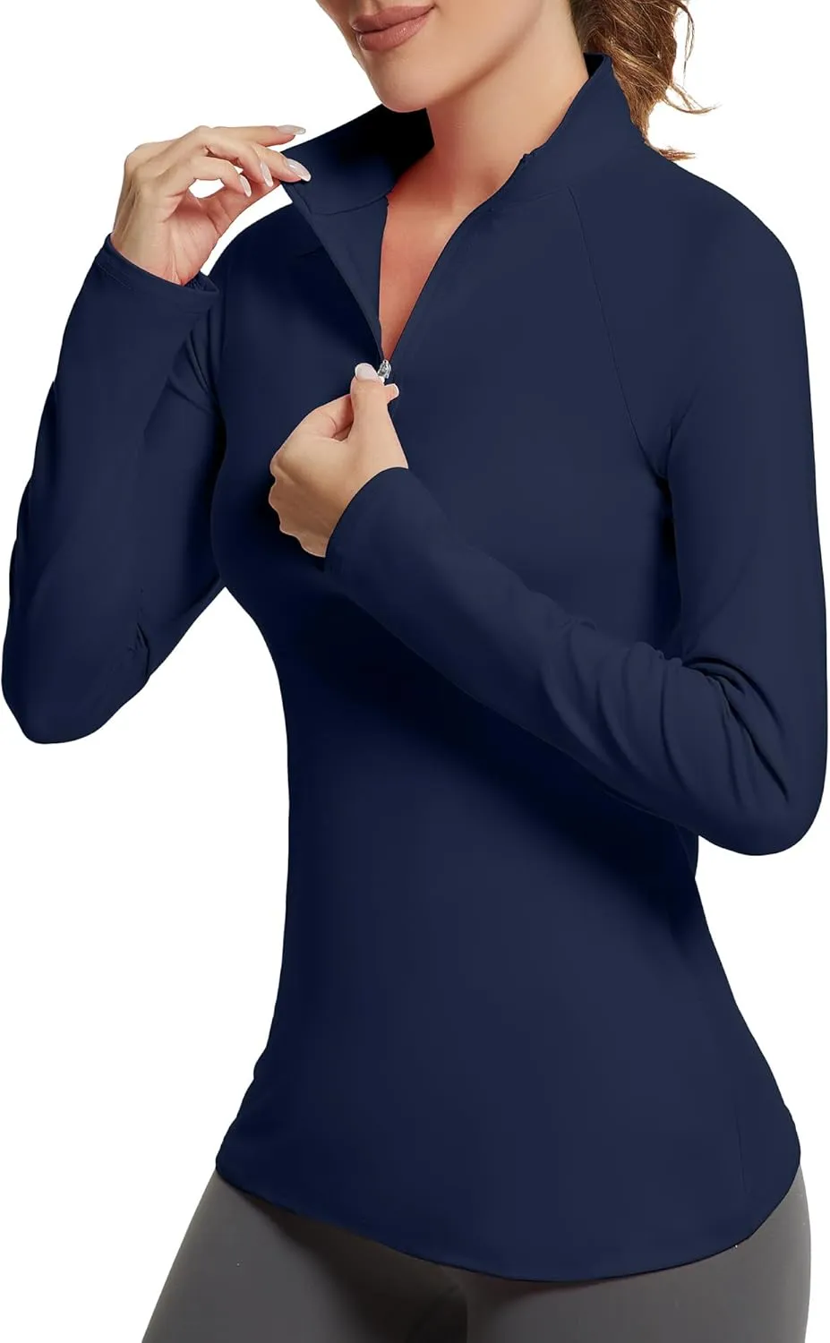 Golf Shirts for Woman UPF 50  Sun Protection Quick Dry Lightweight Long Sleeve Polo Shirts for Woman Rash Guard