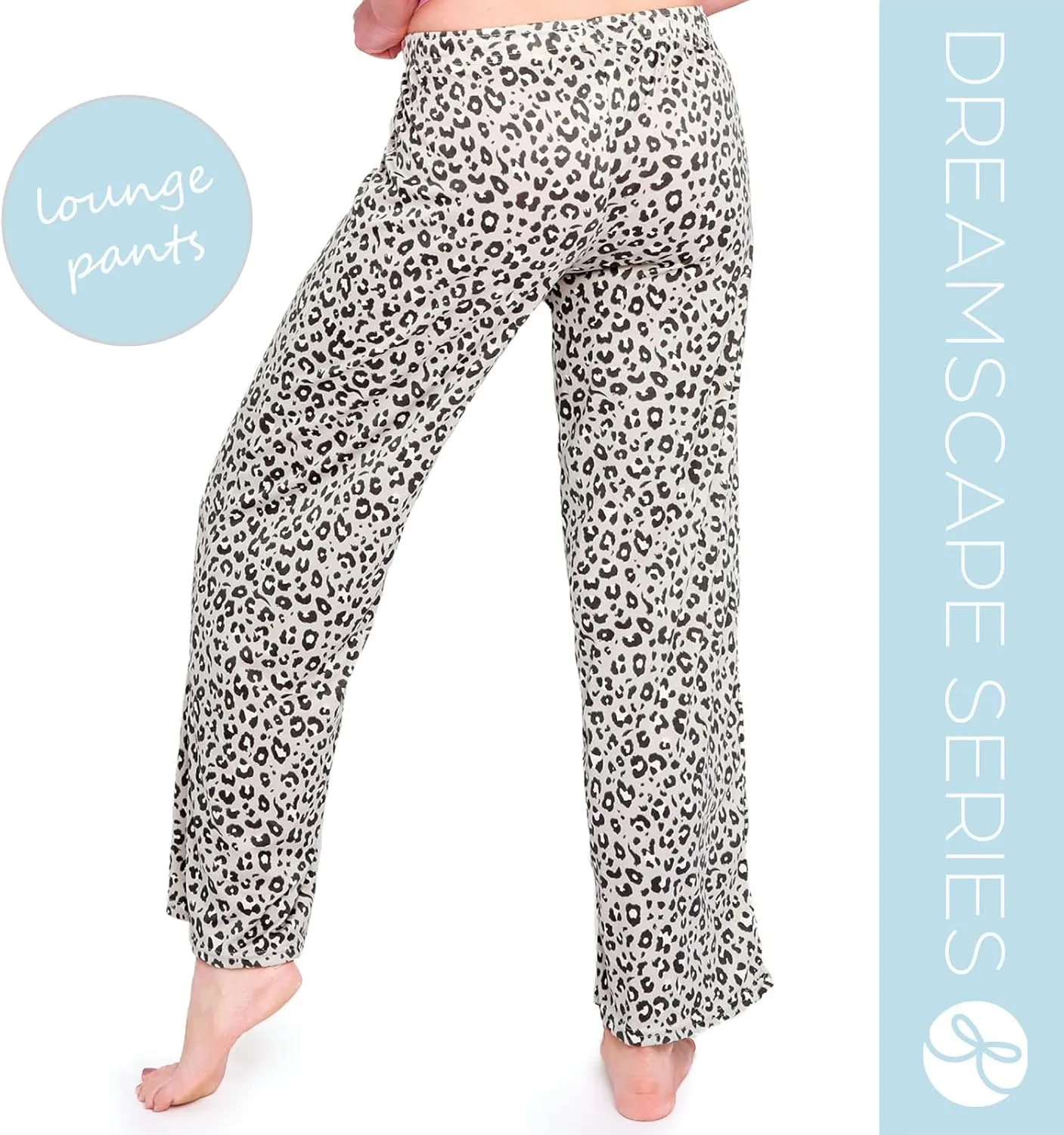 Hello Mello Signature Lounge Pants Womens Soft Pajama Bottoms Elastic Waistband Drawstring Tie