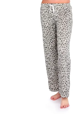 Hello Mello Signature Lounge Pants Womens Soft Pajama Bottoms Elastic Waistband Drawstring Tie
