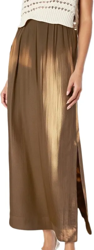 High Waisted Linen Skirts for Women Side Split Trendy Summer Casual Long Skirt Boho A Line Maxi Skorts 2025