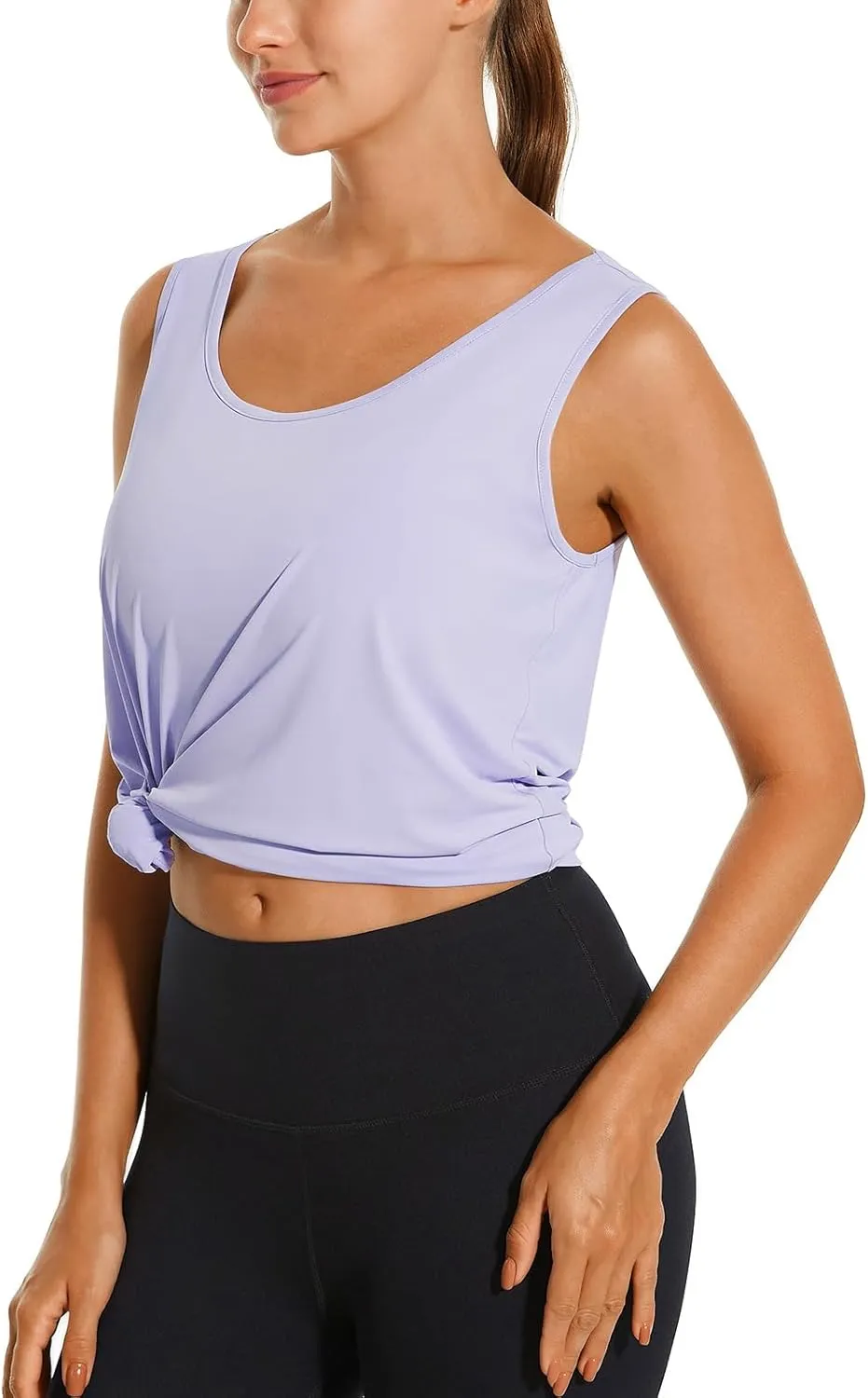 HODOSPORTS Workout Tank Tops for Women Open Back Loose Fit Yoga Athletic Tops