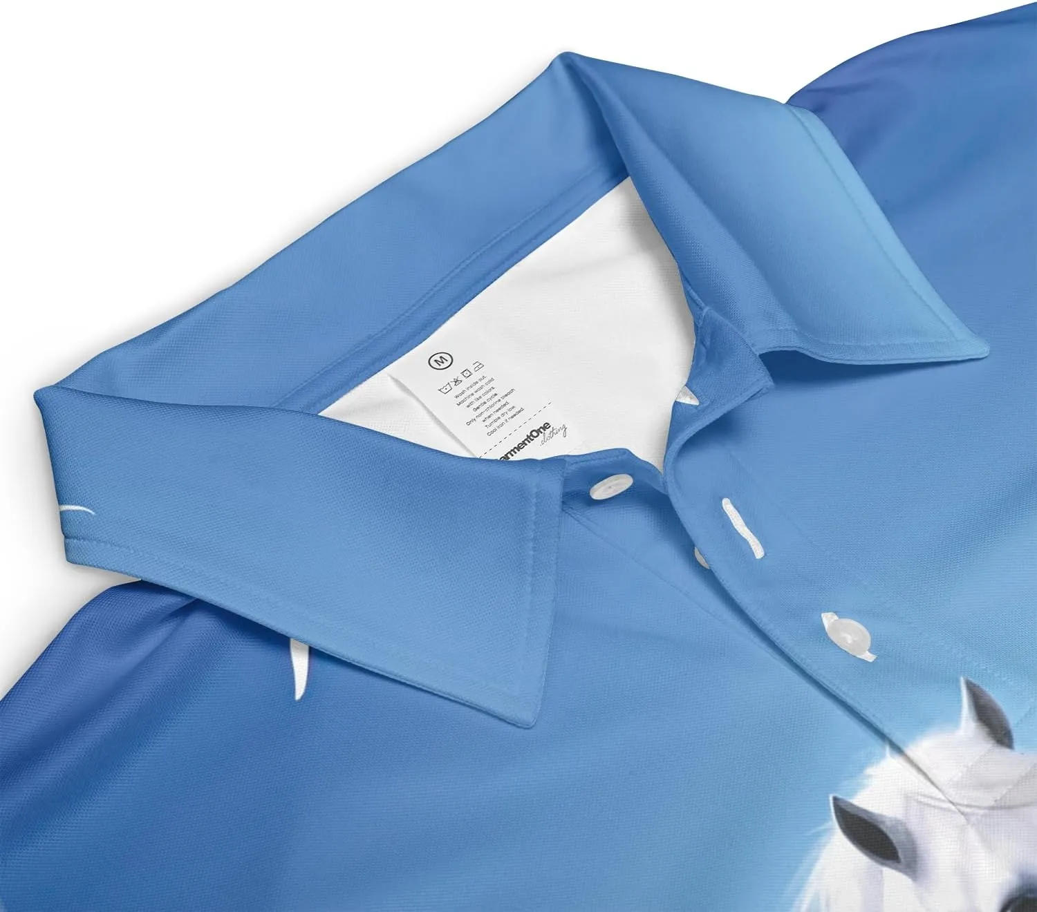 Horse Lovers Polo Shirts for Men - Love Horse Mens Quick Dry Short Sleeve Polo Shirts Series 23