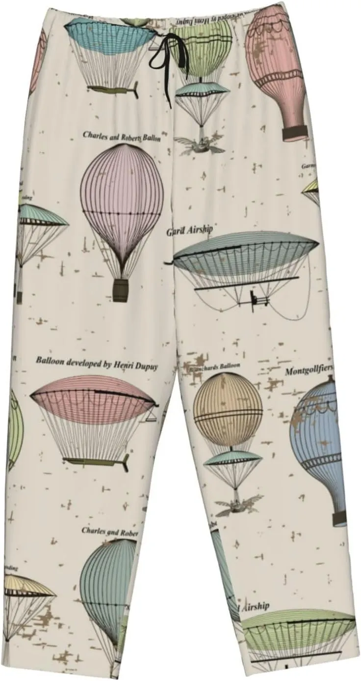 Hot Air Balloon Women'S Pajama Pants Lounge Pj Bottoms Sleep Pants With Pockets