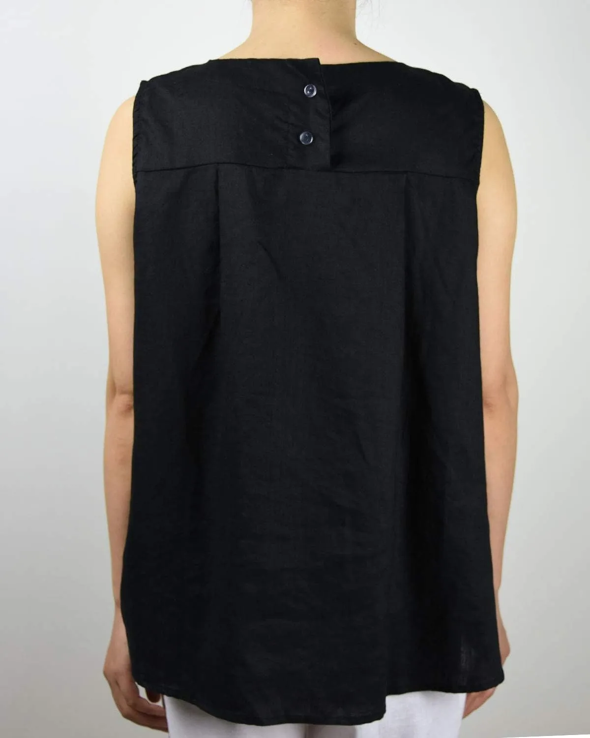 IXIMO Women's 100% Linen Sleeveless Tank Tops Summer Shirts Casual Blouses