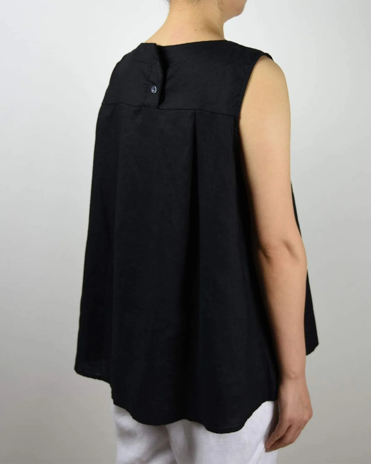 IXIMO Women's 100% Linen Sleeveless Tank Tops Summer Shirts Casual Blouses