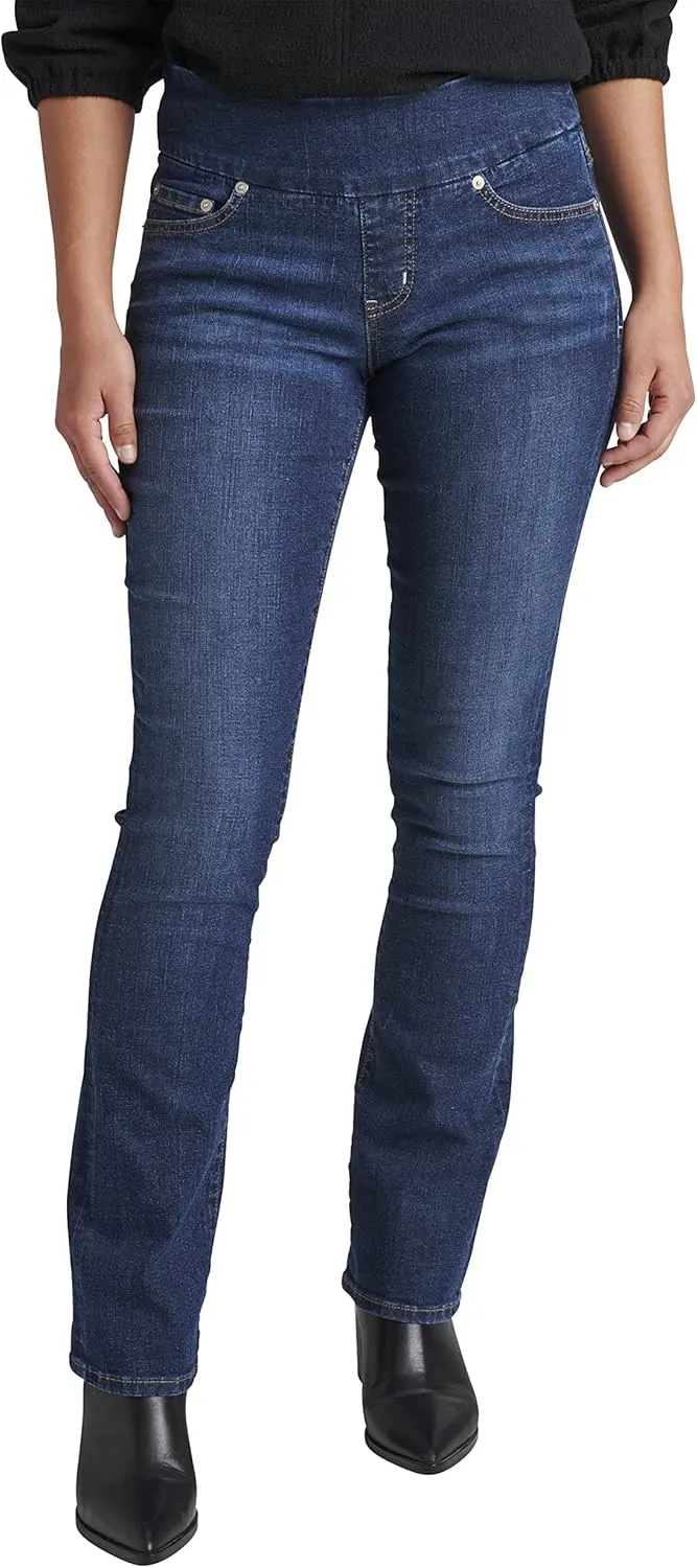 JAG Women's Paley Mid Rise Bootcut Pull-on Jeans