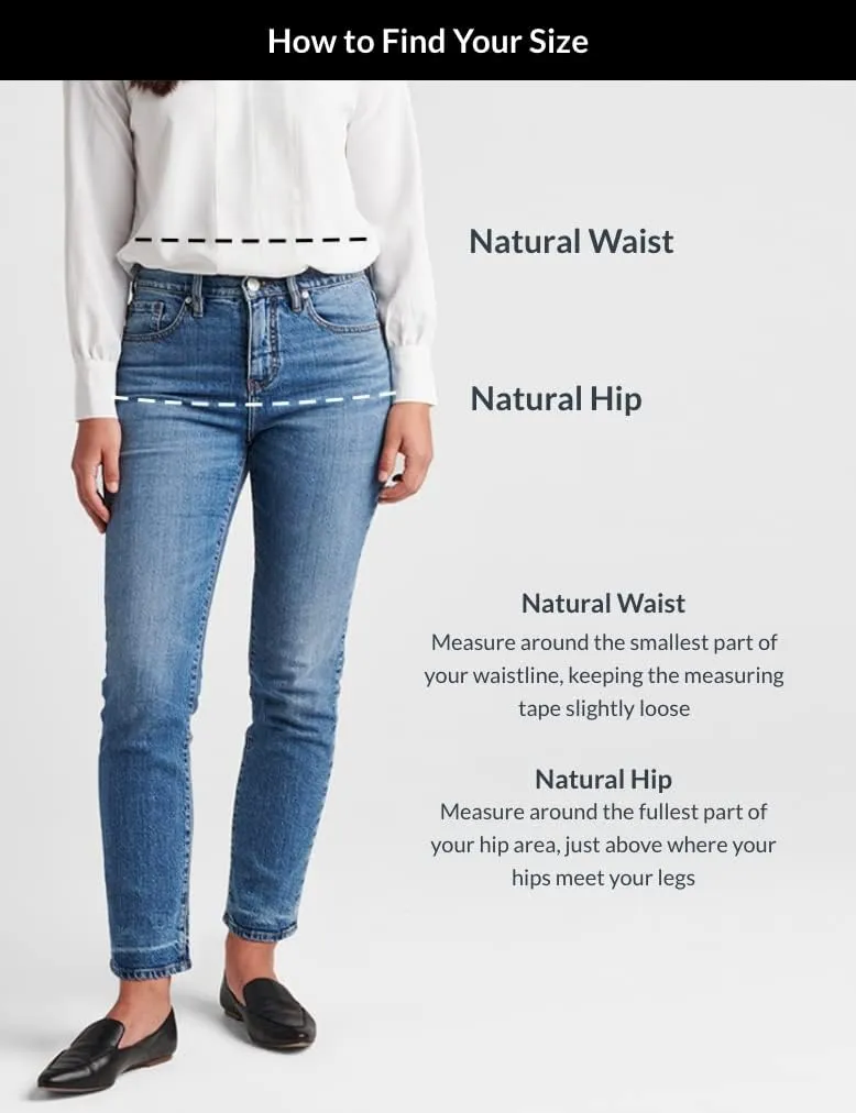 JAG Women's Peri Mid Rise Straight Leg Pull-on Jeans