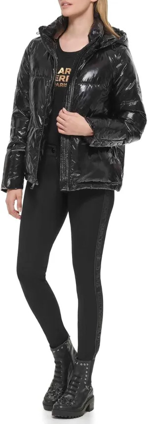 Karl Lagerfeld Paris Women's Short Puffer