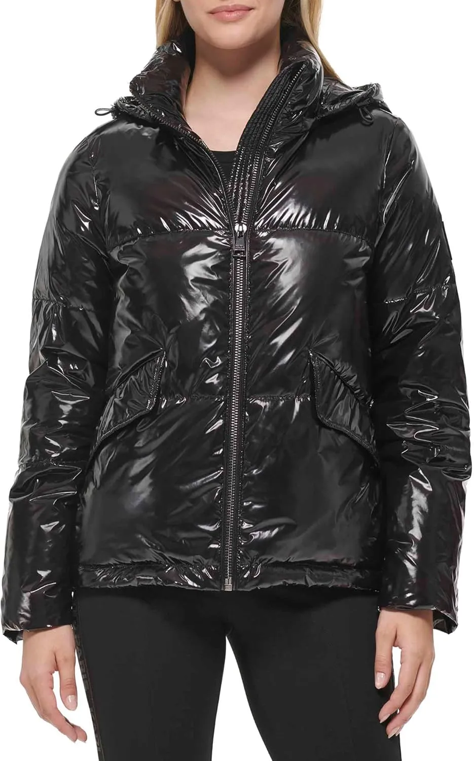 Karl Lagerfeld Paris Women's Short Puffer